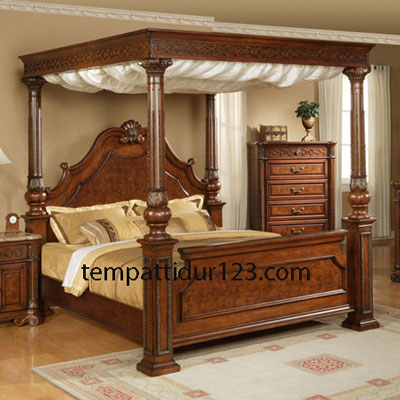 Tempat Tidur Kanopi Emerald