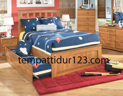 Tempat Tidur Anak Laci 1 Susun