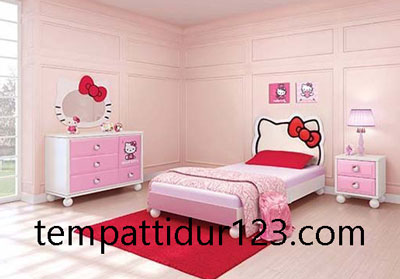 Kamar Set Anak Perempuan Model Hello Kitty