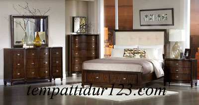 Tempat Tidur Minimalis Set Kamar Utama Murah